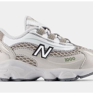 New Balance Kids' Tan and Gray Sneakers